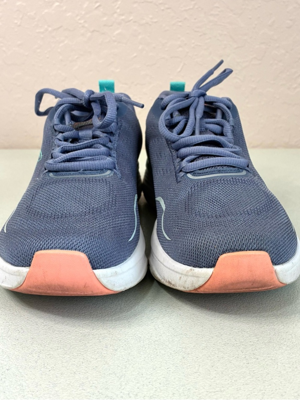 SKECHERS Relaxed Fit D'Lux Fitness Sneaker Shoes Women 8.5 Blue Mesh Air Cooled - Picture 5 of 13